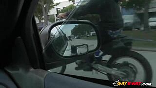 Uniformed hot guys in a gay threesome interracial scene