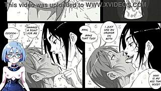 Beautiful women have fun in a visual novel