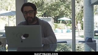 Beautiful brunette gets shaved and fucked by Tommy Pistol