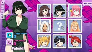 Beautiful teen Rumi from MHA parody game in action