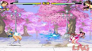 Tqh 0 vs Chunli team in this anime porn video