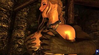 Elena makes a deal with the devil for big boobs and anal sex