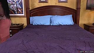 Ebony Gangbang Fucked in Bondage with Rough Monster Cock Action