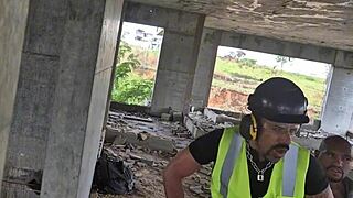 Workers have raw sex in the building after hours