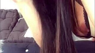Sultry brunette seeks solo fitness and dildo action