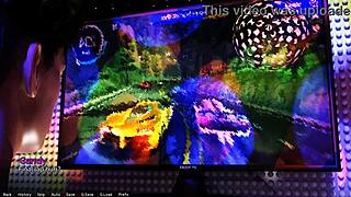 College rebels get wild in 3D porn party games