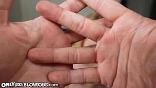 Wow! Dixie Lynn Shocks Step Dad with Sloppy Blowjob!