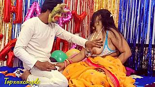 Hardcore homemade sex video with an Indian couple