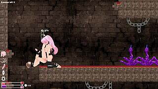 Futa hentai gameplay with an angelic protagonist