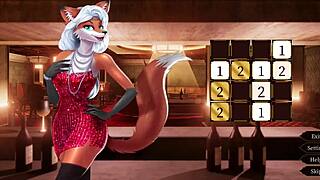 Furry sex cabaret game with no dialogue, only gameplay and animation