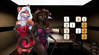 Furry sex cabaret game with no dialogue, only gameplay and animation
