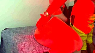 Submissive gets tied up and fucked by the Dominator