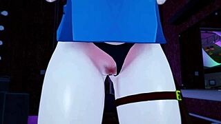 Beautiful boobs bouncing in 3D hentai video