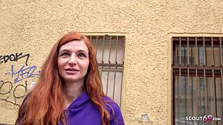 german scout got skinny ginger ukrainian teen lina joy for rough casting