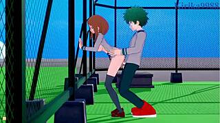 Ochako Uraraka And Izuku Midoriya Have Intense Hentai Sex