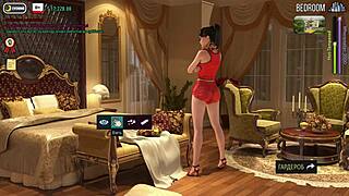 Steamy Cartoon Milf in Fashion Business Gameplay