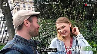 French Blonde Hooked in Park, Then Slammed with Cock in Tight Ass Action.