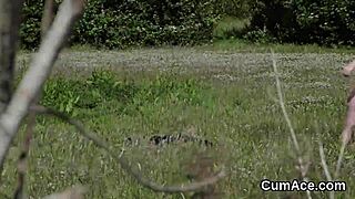 hey, watch this peculiar centerfold suck every drop of cum off my face!