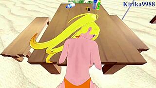 Naruko and Kushina Uzumaki in wild Naruto hentai sex scene