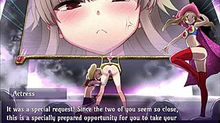 Finger play with anime sex scenes and toy play