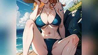 nami one piece guides you in french joi