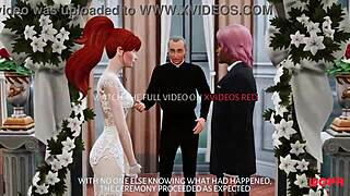 Old husband humiliated in cheating wife's 3D hentai parody