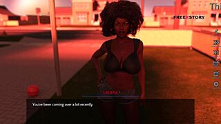 Latisha’s solo play in the hot video game Dreams of Desire