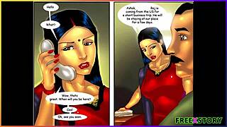 Savita Bhabhi's first-time passion with a mysterious 3D man