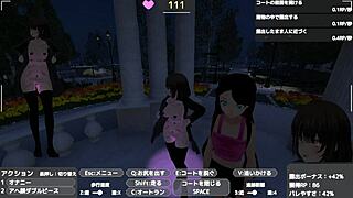 Sereka’s solo pleasure in a transparent coat outdoors with commentary