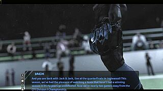 3D animated football match with hot players