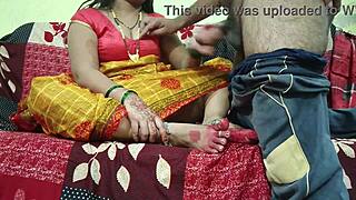 yellow saree bhabhi gives intense pleasure to devar on ranch