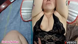 Redhead goddess enjoys footjob and anal sex intensely