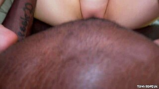 Beautiful big-boobed amateur ready to get some BBC cum on her face