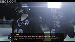 3D animated hot football match