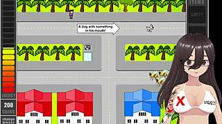 Frank’s adventure in a cartoon style video game in Spanish