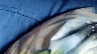 Beautiful natural tits and great ebony ass, deepthroat blowbang and banging scene