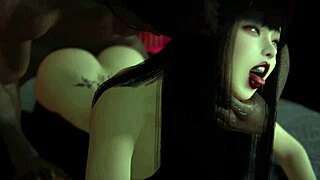 Beautiful Asian woman with perfect body has three woman sex in 3D adult cartoon
