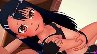 I’m jerking off after sports, Nagatoro is so hot in hentai!