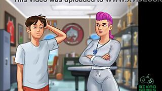 Cheerleader gets it both ways in hot bathroom scene