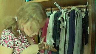 Tight Pussy Blonde Takes First Anal Hard Pounding