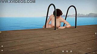Beautiful anime game with big-boobed women and huge dicks