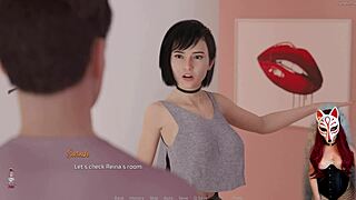Animeteen in fishnet and corset, getting naughty in Growing Things Up - Ep 6