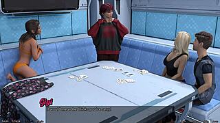 i love playing strip poker in stranded in space 35 with huge tits around