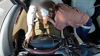 uhh, I’m just a married milf givin’ service in car I never did before
