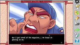 Retro visual novel with taboo themes and anime art