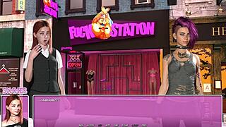 summer in the city, meeting a hot smoking emo with tattoos. her curvy style stands out!
