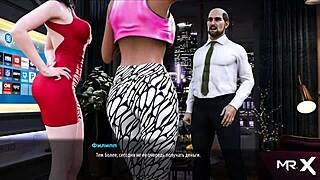 New anime porn game with double blowjob action