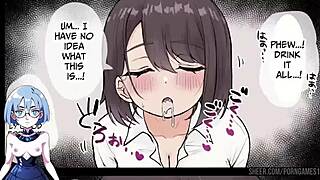 The curvaceous and naive kokona-chan in a dating game with animated hentai