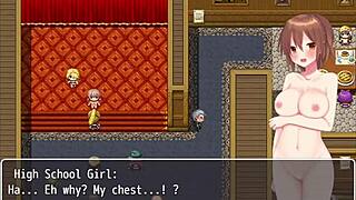 Naked reincarnation of a girl in public places