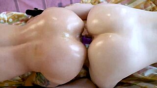 Only women enjoy oiled up massage with muff diving and pussy eating